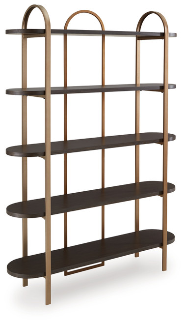 Brentmour - Brown/Gold Finish - Bookcase (A4000589) by Ashley