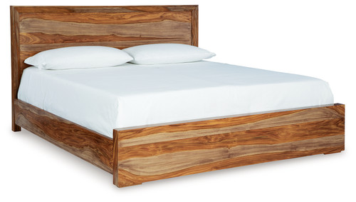 Dressonni - Brown - California King Panel Bed (B790B5) by Ashley