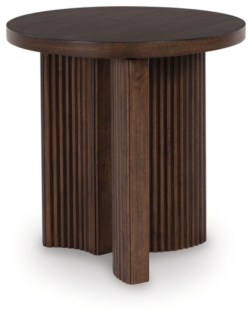 Korestone - Dark Brown - End Table (T689-6) by Ashley