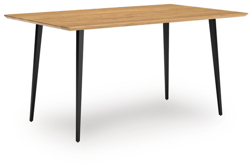 Gretlynn - Black/Natural - Dining Table (D501-25) by Ashley