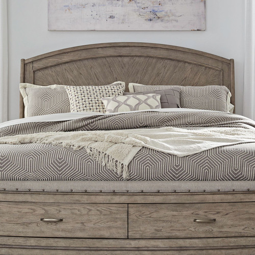 Avalon - Burnished Beige - Queen Panel Headboard (805-BR23H) by Liberty Furniture