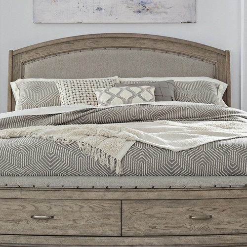 Avalon - Burnished Beige - Queen Upholstered Headboard (805-BR23HU) by Liberty Furniture