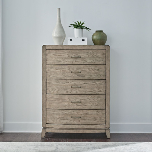 Avalon - Burnished Beige - 5 Drawer Chest (805-BR41) by Liberty Furniture