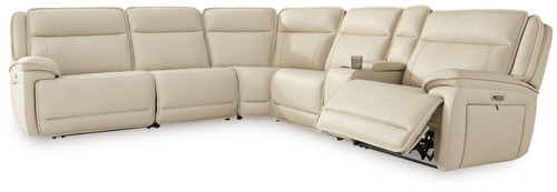 Double Deal - Almond - 6-Piece Power Reclining Sectional (U13001S1) by Ashley