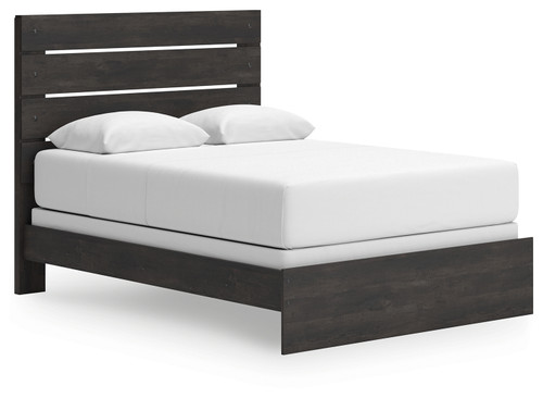 Hollivern - Dark Gray - Queen Panel Bed (PCB2108B2) by Ashley