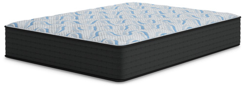Elite Springs Firm - Gray/Blue - Twin Mattress (M40511) by Ashley
