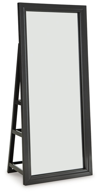Evesen - Black - Floor Standing Mirror/Storage (A8010384) by Ashley