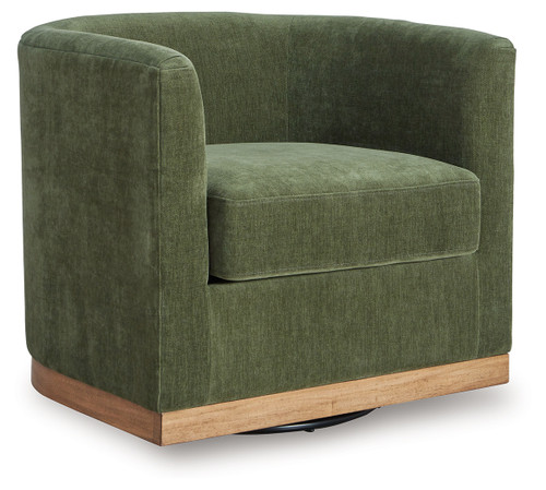 Jersonlow - Forest Green - Swivel Accent Chair (A3000696) by Ashley