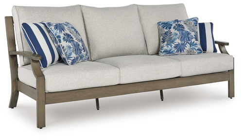 Rainier Ranch - Brown/Beige - Outdoor Sofa with Cushion (P701-838) by Ashley