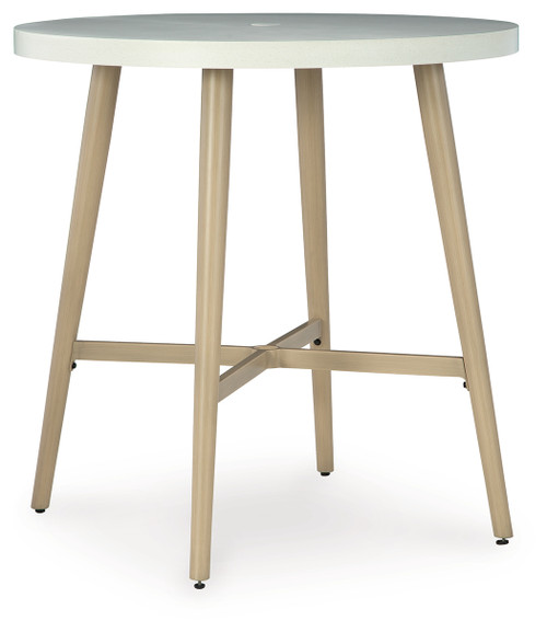 Seton Creek - Beige - Outdoor Bar Table (P798-613) by Ashley