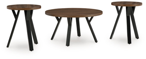 Elbrynn - Brown/Black - Table (Set of 3) (T153-13) by Ashley
