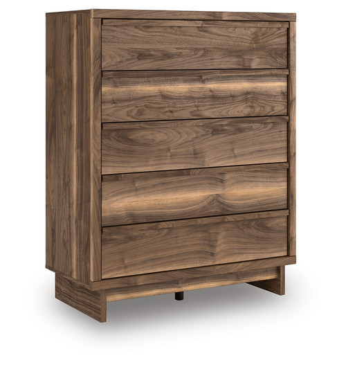 Chirason - Brown - Wide Chest of Drawers (PCB3367-345) by Ashley