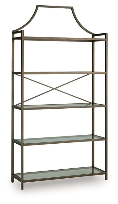Bernonly - Antique Bronze Finish - 72" Bookcase (A4000556) by Ashley