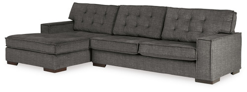 Coulee Point - Charcoal - 2-Piece Sectional with Chaise (94401S1) by Ashley