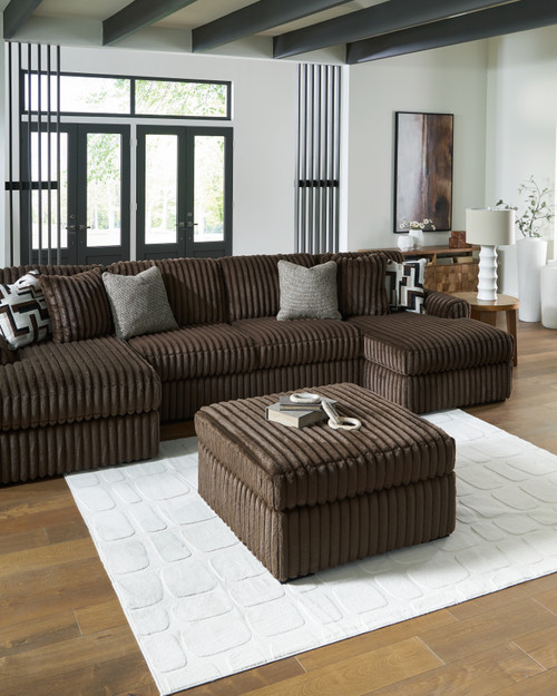 Midnight-Madness - Chocolate - Super Chaise (98104S8) by Ashley