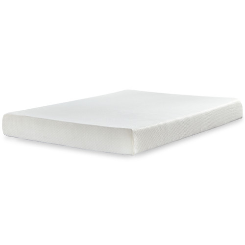 Chime 8 Inch Memory Foam - White - King Mattress in a Box (M72641) by Ashley
