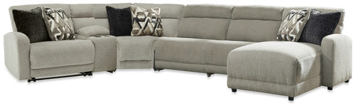 Colleyville - Stone - 6-Piece Power Reclining Sectional with Chaise (54405S23) by Ashley