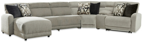 Colleyville - Stone - 6-Piece Power Reclining Sectional with Chaise (54405S24) by Ashley