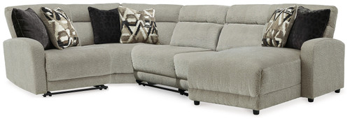 Colleyville - Stone - 5-Piece Power Reclining Sectional (54405S31) by Ashley