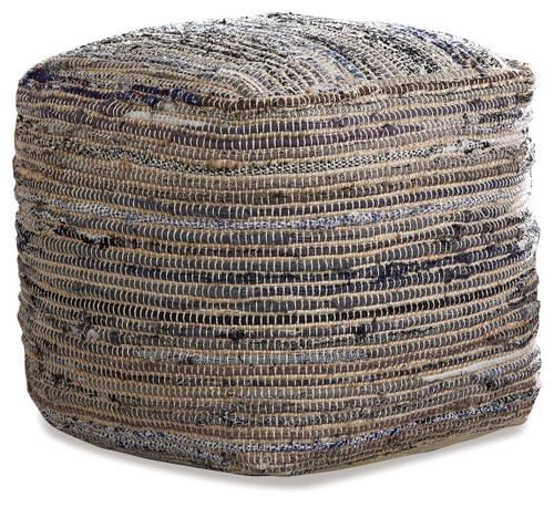 Absalom - Denim - Pouf (A1000550) by Ashley