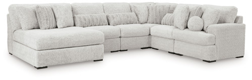 Cuddle Plush - Arctic - 6-Piece Sectional with Chaise (PC59106S8) by Ashley