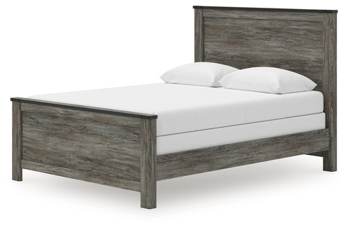 Frandern - Black/Gray - Queen Panel Bed (B4480B21) by Ashley