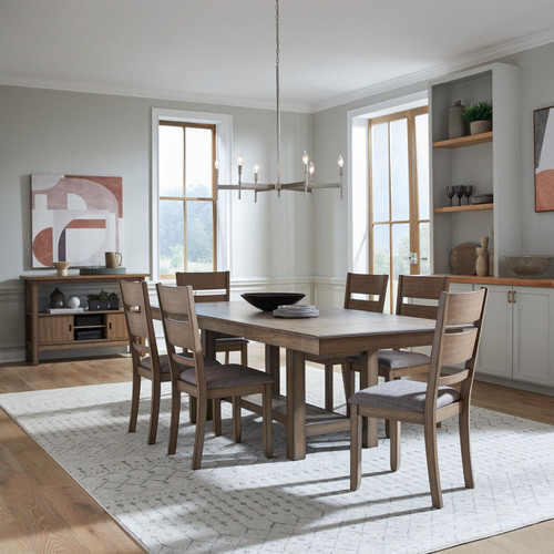Brook Bay - Sandstone - Optional 7 Piece Trestle Table Set (182WT-CD-O7TRS) by Liberty Furniture