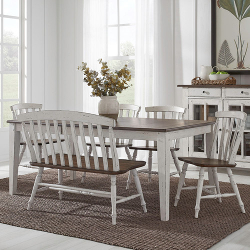 Al Fresco - Graphite & Whitestone - 6 Piece Rectangular Table Set (741-CD-6RTS) by Liberty Furniture