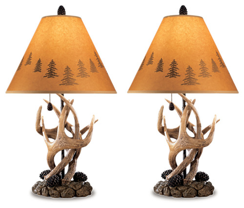 Derek - Brown - Table Lamp (Set of 2) (L316984) by Ashley