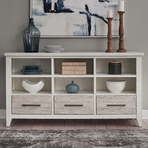 Backroads - Weathered White & Parchment - Server (142-SR6836) by Liberty Furniture