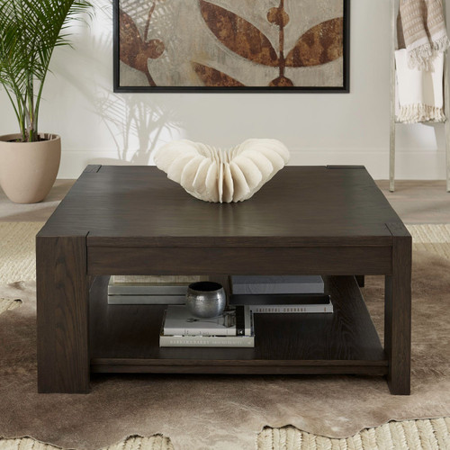 Lennox Hill - Bark - Oversized Square Cocktail Table (201-OT1011) by Liberty Furniture Lennox Hill - Bark - Oversized Square Cocktail Table (201-OT1011) by Liberty Furniture