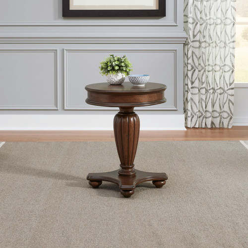 Allington - Satin Sienna - Round End Table (418-OT1021) by Liberty Furniture