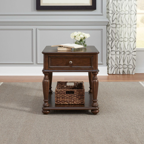 Allington - Satin Sienna - Rectangular End Table (418-OT1022) by Liberty Furniture