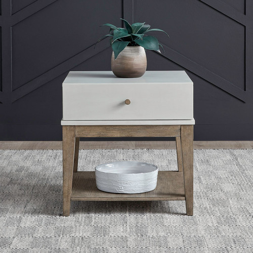 Berkley Square - Linen & Khaki - End Table (465-OT1020) by Liberty Furniture