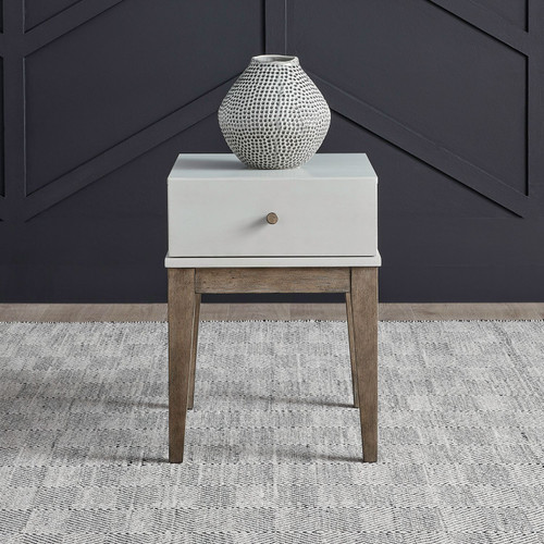 Berkley Square - Linen & Khaki - Chairside Table (465-OT1022) by Liberty Furniture
