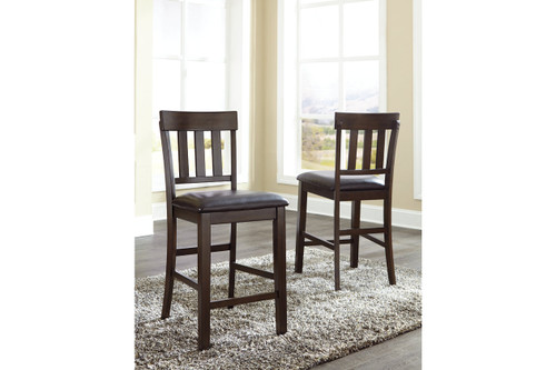 Haddigan - Dark Brown - Counter Height Bar Stool (Set of 2) (D596-124) by Ashley