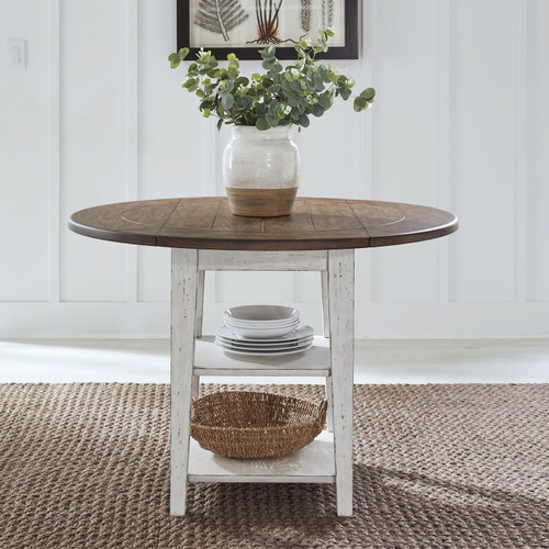 Al Fresco - Graphite & Whitestone - Drop Leaf Table (741-T4242) by Liberty Furniture