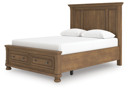 Feddinger - Medium Brown - Queen Panel Storage Bed (PCB779B11) by Ashley
