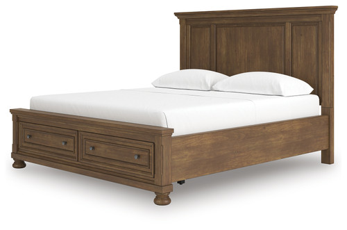 Feddinger - Medium Brown - California King Panel Storage Bed (PCB779B13) by Ashley