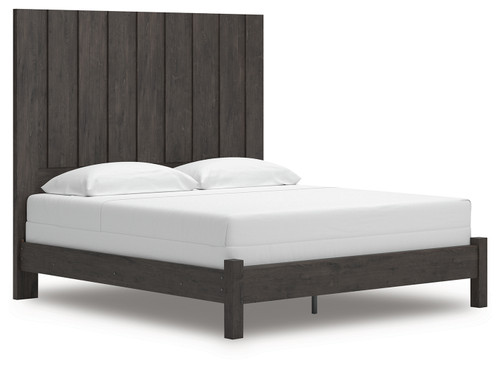 Fraluna - Charcoal - King Panel Bed (PCB3370B8) by Ashley