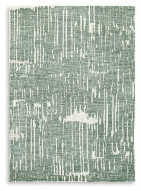 Cayworth - Teal/White - 5' x 7' Rug (R407092) by Ashley