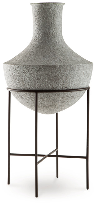 Estonbank - Distressed Cream - Vase (A2000747) by Ashley