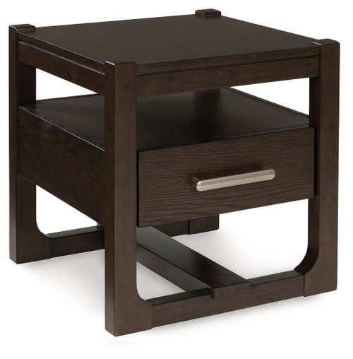 Breckington - Dark Brown - End Table (T856-2) by Ashley