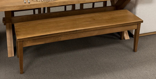 Hearthside 60" Solid Maple Bench | Sandstone Finish