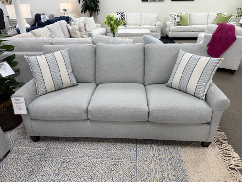 Spencer Sofa | Seamist Fabric | Quigley Ocean Pillows