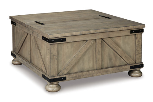 Aldwin Gray Coffee Table With Storage (T457-20) by Ashley