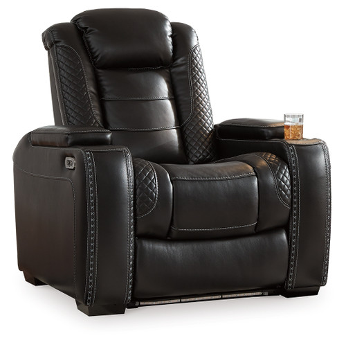 Party Time - Midnight - Power Recliner (3700313) by Ashley