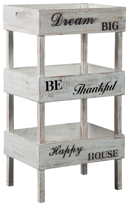 Yulton - Antique White - Storage Shelf (A4000091) by Ashley