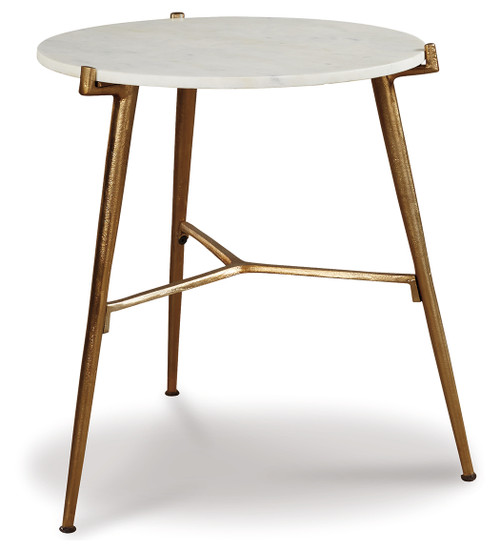 Chadton - White/Gold Finish - Accent Table (A4000004) by Ashley