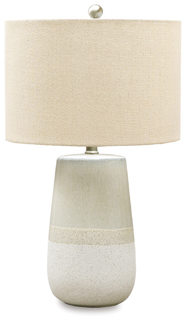 Shavon - Beige/White - Table Lamp (L100724) by Ashley